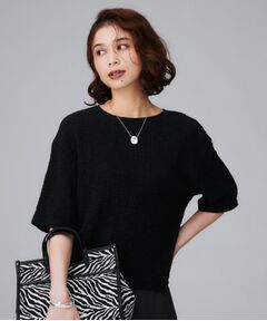 UNTITLED / アンタイトル カットソー | 【五分袖/ジャージトップス】スラブカールマイヤープルオーバー