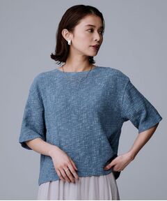 UNTITLED / アンタイトル カットソー | 【五分袖/ジャージトップス】スラブカールマイヤープルオーバー