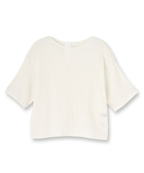 UNTITLED / アンタイトル カットソー | 【五分袖/ジャージトップス】スラブカールマイヤープルオーバー | 詳細1