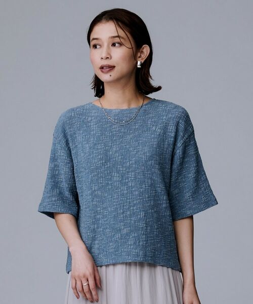 UNTITLED / アンタイトル カットソー | 【五分袖/ジャージトップス】スラブカールマイヤープルオーバー | 詳細10