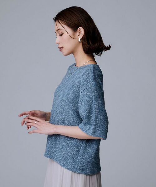 UNTITLED / アンタイトル カットソー | 【五分袖/ジャージトップス】スラブカールマイヤープルオーバー | 詳細11