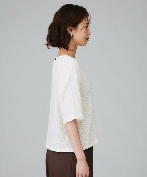 UNTITLED / アンタイトル カットソー | 【五分袖/ジャージトップス】スラブカールマイヤープルオーバー | 詳細15