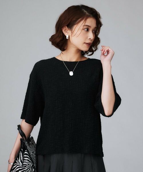 UNTITLED / アンタイトル カットソー | 【五分袖/ジャージトップス】スラブカールマイヤープルオーバー | 詳細6