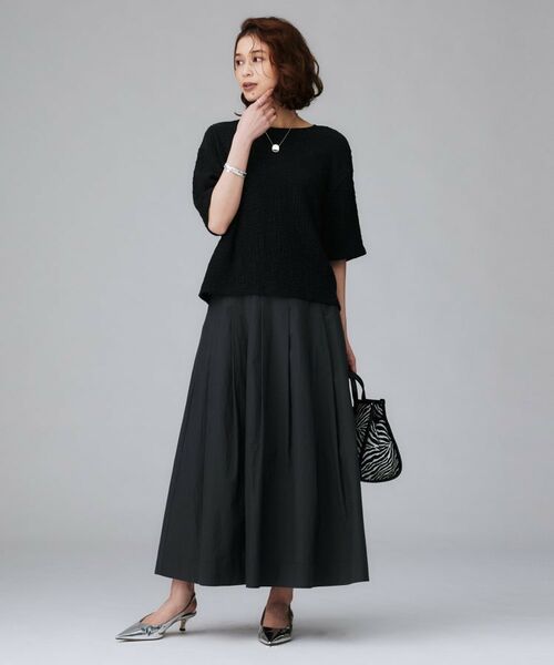 UNTITLED / アンタイトル カットソー | 【五分袖/ジャージトップス】スラブカールマイヤープルオーバー | 詳細8