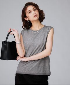 UNTITLED / アンタイトル ニット・セーター | 【アンサンブル可/秋カラー】シアーノースリーブ プルオーバー