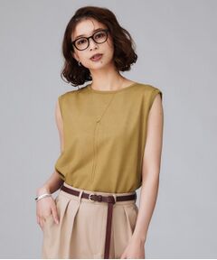 UNTITLED / アンタイトル ニット・セーター | 【アンサンブル可/秋カラー】シアーノースリーブ プルオーバー