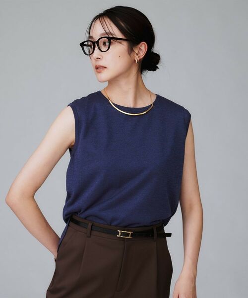 UNTITLED / アンタイトル ニット・セーター | 【アンサンブル可/秋カラー】シアーノースリーブ プルオーバー | 詳細17