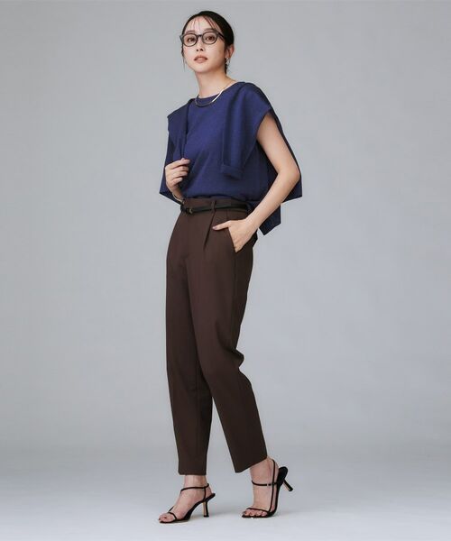 UNTITLED / アンタイトル ニット・セーター | 【アンサンブル可/秋カラー】シアーノースリーブ プルオーバー | 詳細18