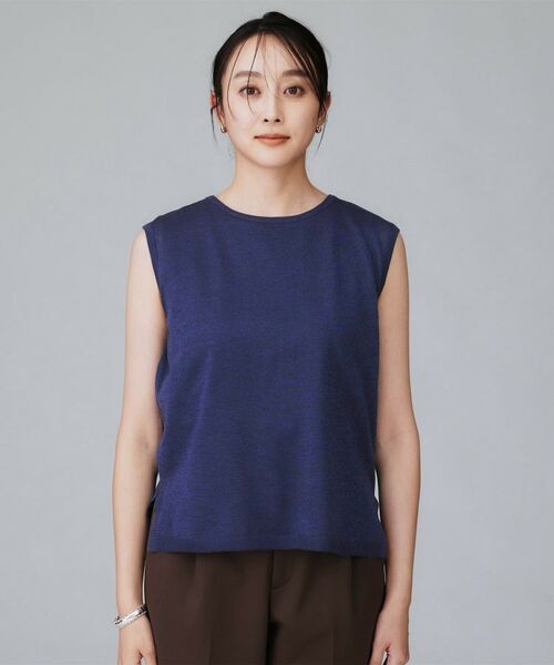 UNTITLED / アンタイトル ニット・セーター | 【アンサンブル可/秋カラー】シアーノースリーブ プルオーバー | 詳細20