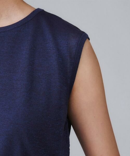 UNTITLED / アンタイトル ニット・セーター | 【アンサンブル可/秋カラー】シアーノースリーブ プルオーバー | 詳細24