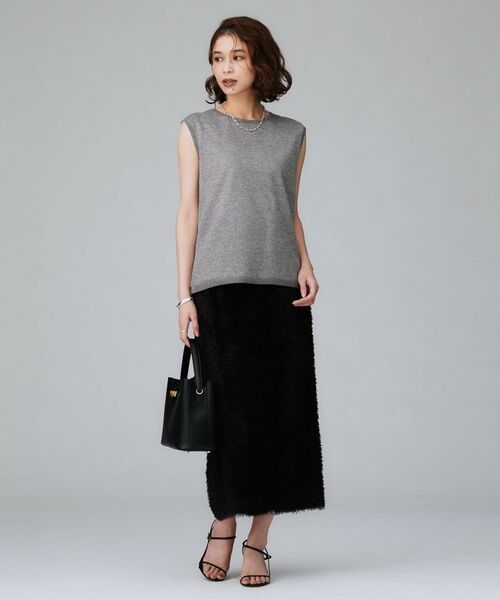 UNTITLED / アンタイトル ニット・セーター | 【アンサンブル可/秋カラー】シアーノースリーブ プルオーバー | 詳細4