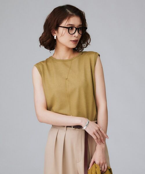 UNTITLED / アンタイトル ニット・セーター | 【アンサンブル可/秋カラー】シアーノースリーブ プルオーバー | 詳細6