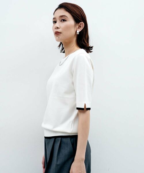 UNTITLED / アンタイトル ニット・セーター | 【アンサンブル可/薄手/洗える】5分袖クルーニット | 詳細11