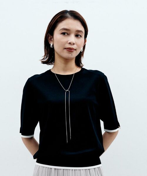 UNTITLED / アンタイトル ニット・セーター | 【アンサンブル可/薄手/洗える】5分袖クルーニット | 詳細15