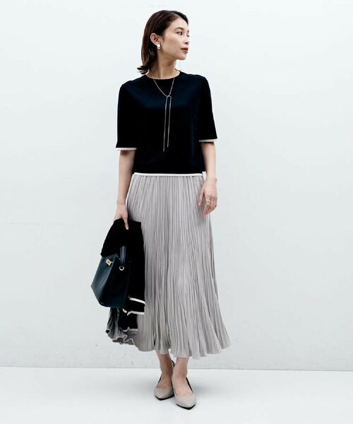 UNTITLED / アンタイトル ニット・セーター | 【アンサンブル可/薄手/洗える】5分袖クルーニット | 詳細16