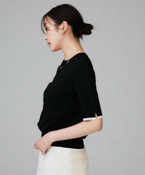 UNTITLED / アンタイトル ニット・セーター | 【アンサンブル可/薄手/洗える】5分袖クルーニット | 詳細18