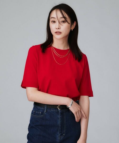 UNTITLED / アンタイトル ニット・セーター | 【アンサンブル可/薄手/洗える】5分袖クルーニット | 詳細2