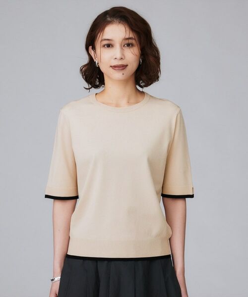UNTITLED / アンタイトル ニット・セーター | 【アンサンブル可/薄手/洗える】5分袖クルーニット | 詳細25