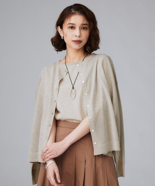 UNTITLED / アンタイトル カーディガン・ボレロ | 【前後2WAY/アンサンブル可/ゆったり】シアーカーディガン | 詳細15
