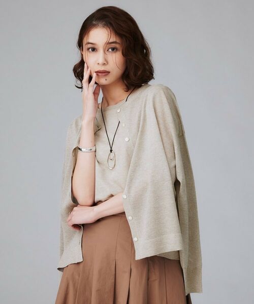 UNTITLED / アンタイトル カーディガン・ボレロ | 【前後2WAY/アンサンブル可/ゆったり】シアーカーディガン | 詳細16