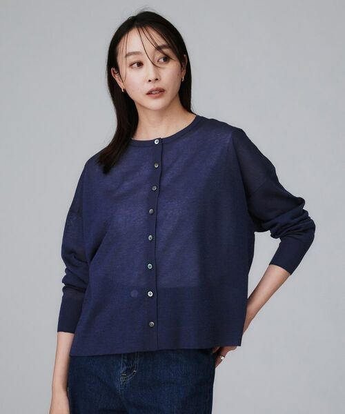 UNTITLED / アンタイトル カーディガン・ボレロ | 【前後2WAY/アンサンブル可/ゆったり】シアーカーディガン | 詳細20