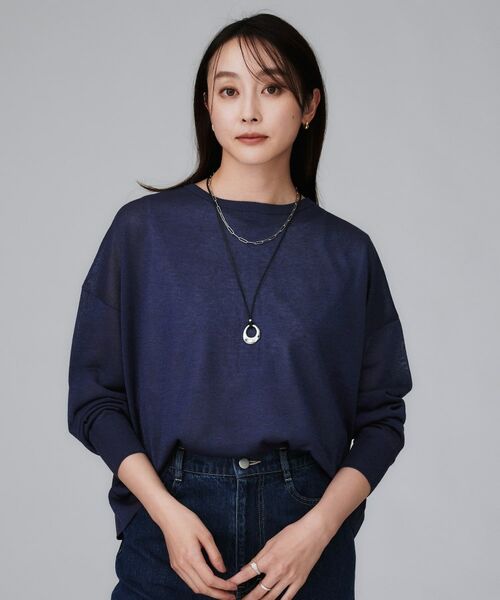 UNTITLED / アンタイトル カーディガン・ボレロ | 【前後2WAY/アンサンブル可/ゆったり】シアーカーディガン | 詳細21