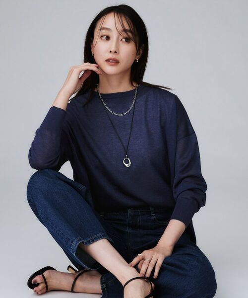 UNTITLED / アンタイトル カーディガン・ボレロ | 【前後2WAY/アンサンブル可/ゆったり】シアーカーディガン | 詳細23