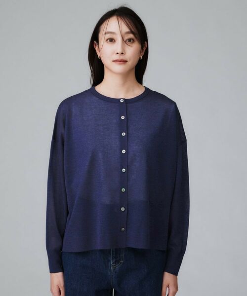 UNTITLED / アンタイトル カーディガン・ボレロ | 【前後2WAY/アンサンブル可/ゆったり】シアーカーディガン | 詳細26