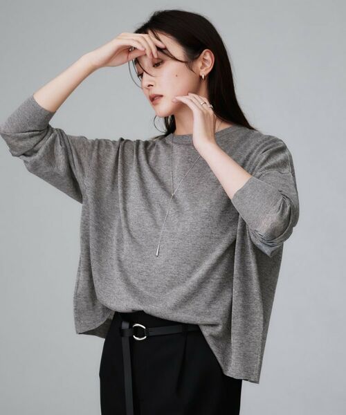 UNTITLED / アンタイトル カーディガン・ボレロ | 【前後2WAY/アンサンブル可/ゆったり】シアーカーディガン | 詳細4