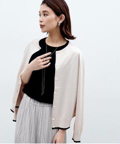 UNTITLED / アンタイトル カーディガン・ボレロ | 【朝晩の羽織に/アンサンブル可/薄手】ベーシッククルーネックカーディガン