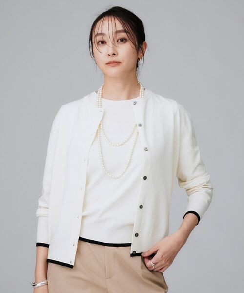UNTITLED / アンタイトル カーディガン・ボレロ | 【朝晩の羽織に/アンサンブル可/薄手】ベーシッククルーネックカーディガン | 詳細13