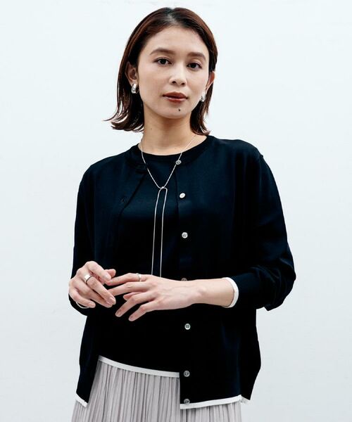 UNTITLED / アンタイトル カーディガン・ボレロ | 【朝晩の羽織に/アンサンブル可/薄手】ベーシッククルーネックカーディガン | 詳細18