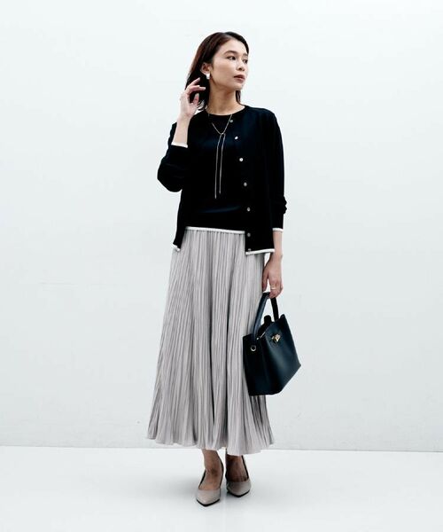 UNTITLED / アンタイトル カーディガン・ボレロ | 【朝晩の羽織に/アンサンブル可/薄手】ベーシッククルーネックカーディガン | 詳細20