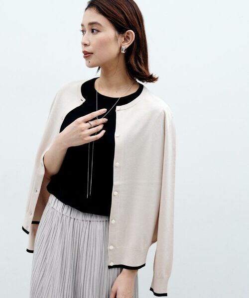 UNTITLED / アンタイトル カーディガン・ボレロ | 【朝晩の羽織に/アンサンブル可/薄手】ベーシッククルーネックカーディガン | 詳細24