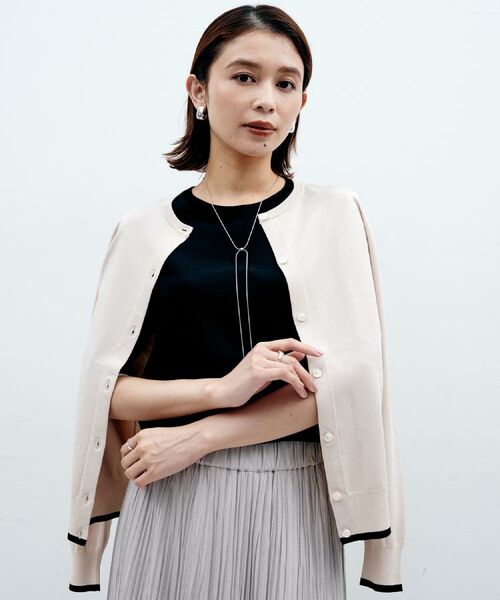 UNTITLED / アンタイトル カーディガン・ボレロ | 【朝晩の羽織に/アンサンブル可/薄手】ベーシッククルーネックカーディガン | 詳細25