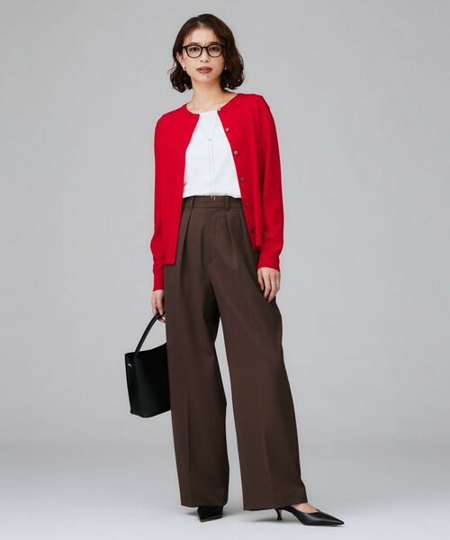 UNTITLED / アンタイトル カーディガン・ボレロ | 【朝晩の羽織に/アンサンブル可/薄手】ベーシッククルーネックカーディガン | 詳細4