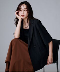 UNTITLED / アンタイトル テーラードジャケット | 【吸水速乾/洗える】ハーフスリーブジャケット