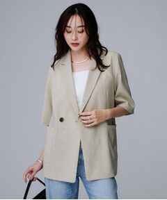 UNTITLED / アンタイトル テーラードジャケット | 【吸水速乾/洗える】ハーフスリーブジャケット