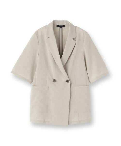 UNTITLED / アンタイトル テーラードジャケット | 【吸水速乾/洗える】ハーフスリーブジャケット | 詳細1