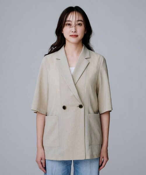 UNTITLED / アンタイトル テーラードジャケット | 【吸水速乾/洗える】ハーフスリーブジャケット | 詳細10
