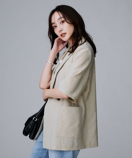 UNTITLED / アンタイトル テーラードジャケット | 【吸水速乾/洗える】ハーフスリーブジャケット | 詳細7