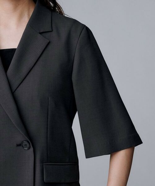 UNTITLED / アンタイトル テーラードジャケット | 【UVカット/接触冷感/洗える/テーラード】ライトウェイト ハーフスリーブジャケット | 詳細14