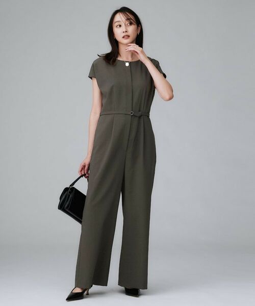 UNTITLED / アンタイトル サロペット・オールインワン | 【きれいめ/オールインワン】梳毛調合繊コンビネゾン | 詳細2