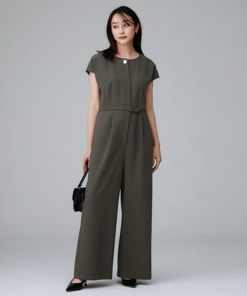 UNTITLED / アンタイトル サロペット・オールインワン | 【きれいめ/オールインワン】梳毛調合繊コンビネゾン | 詳細3