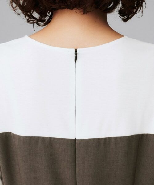 UNTITLED / アンタイトル ロング・マキシ丈ワンピース | 【きれいめカジュアル/セミフレア】異素材ドッキングワンピース | 詳細16