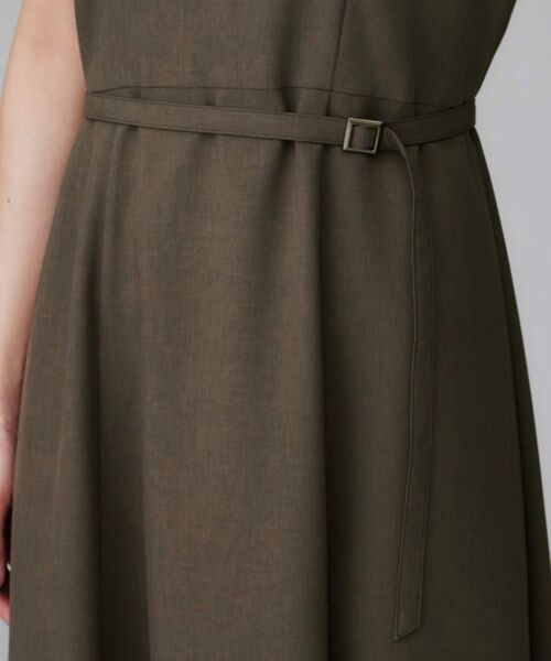 UNTITLED / アンタイトル ロング・マキシ丈ワンピース | 【きれいめカジュアル/セミフレア】異素材ドッキングワンピース | 詳細18