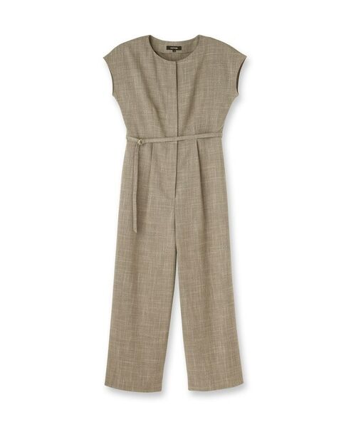 UNTITLED / アンタイトル サロペット・オールインワン | 【接触冷感/オールインワン/洗える】梳毛調合繊コンビネゾン | 詳細1