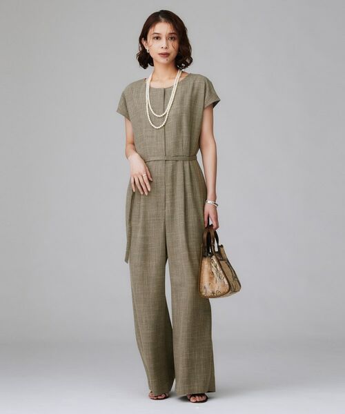 UNTITLED / アンタイトル サロペット・オールインワン | 【接触冷感/オールインワン/洗える】梳毛調合繊コンビネゾン | 詳細2