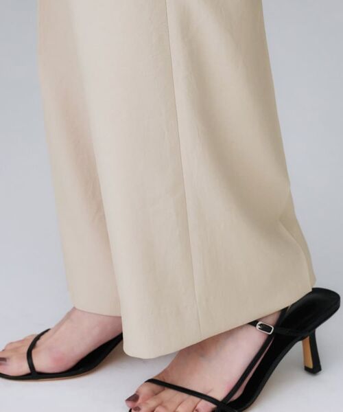 UNTITLED / アンタイトル パンツ | 【後ろウエストゴム】ツイルセミフレアパンツ | 詳細17