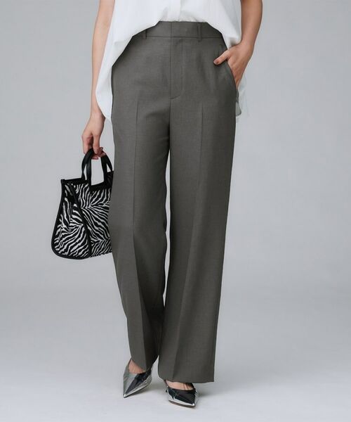 UNTITLED / アンタイトル パンツ | 【後ろウエストゴム】ツイルセミフレアパンツ | 詳細2